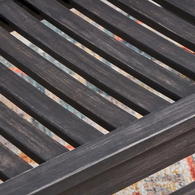 Amina Acacia Wood Patio Glider by Christopher Knight Home