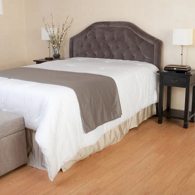 Angelica Adjustable Full/ Queen Tufted Headboard by Christopher Knight Home