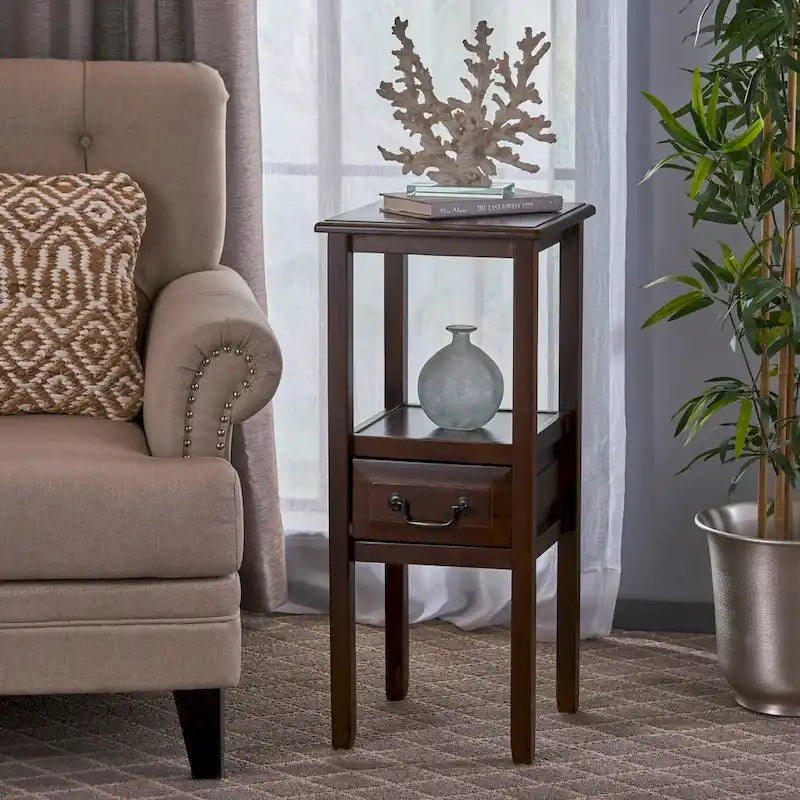 Rivera Acacia Wood Accent Table by Christopher Knight Home