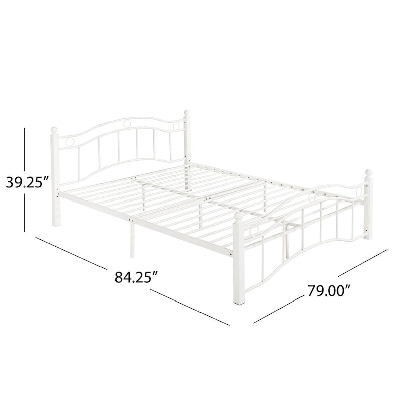 Bouvardia Contemporary Iron Bed Frame by Christopher Knight Home