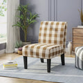 Kassi Contemporary Fabric Slipper Accent Chair by