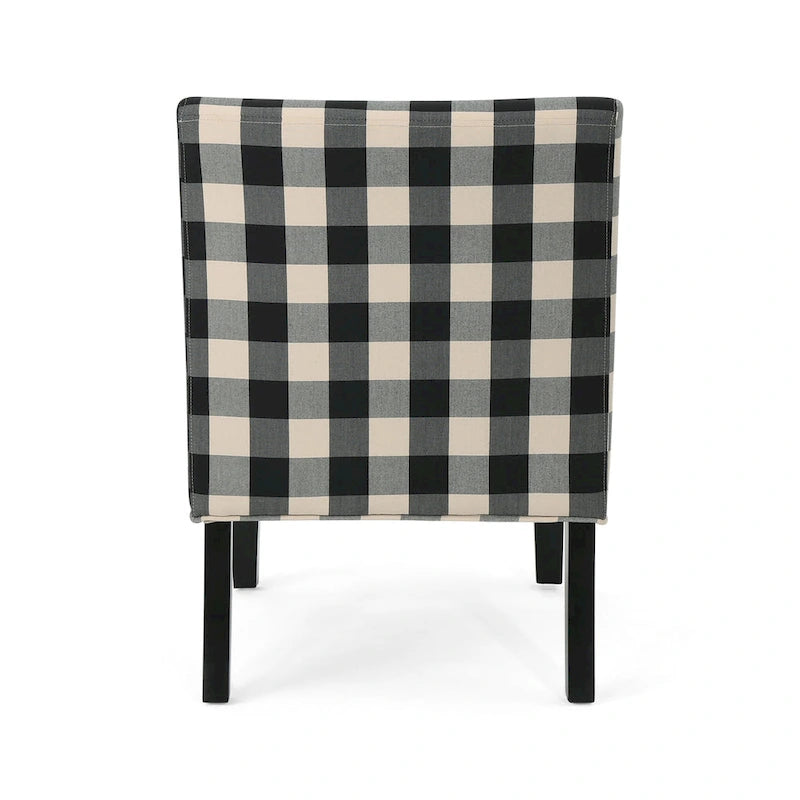 Kassi Contemporary Fabric Slipper Accent Chair by