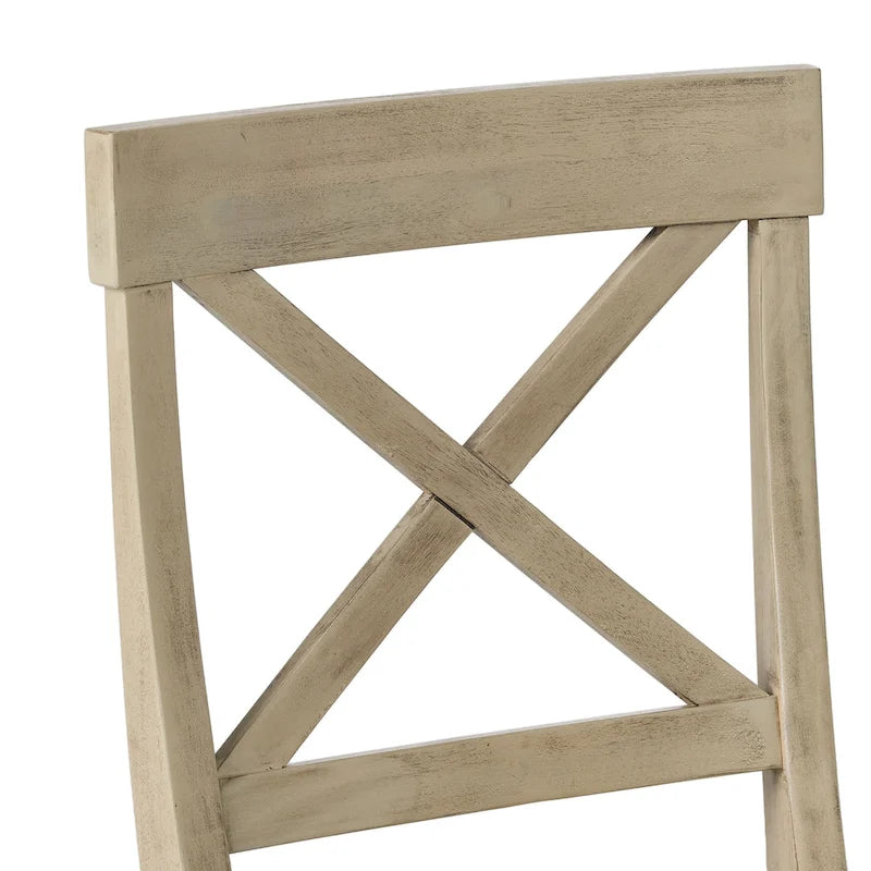 Rovie Acacia Wood Dining Chair (Set of 2) by Christopher Knight Home
