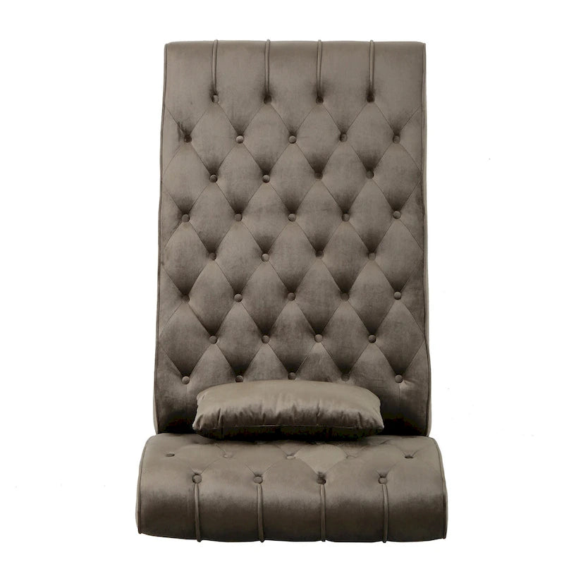 Rubie Modern Glam Tufted Velvet Chaise Lounge by Christopher Knight Home