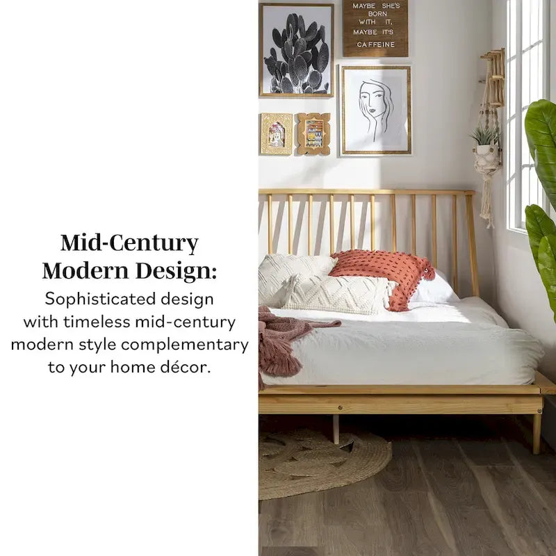 Middlebrook Blaney Solid Wood Spindle Platform Bed