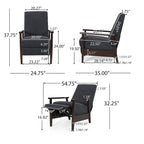 Plevna Upholstered Pushback Recliner by