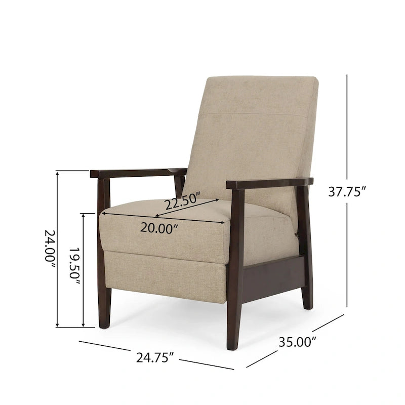 Plevna Upholstered Pushback Recliner by