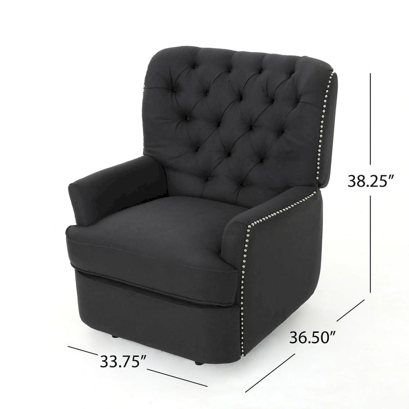 Salomo Tufted Fabric Power Recliner by Christopher Knight Home