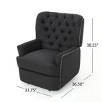 Salomo Tufted Fabric Power Recliner by Christopher Knight Home