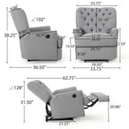 Salomo Tufted Fabric Power Recliner by Christopher Knight Home