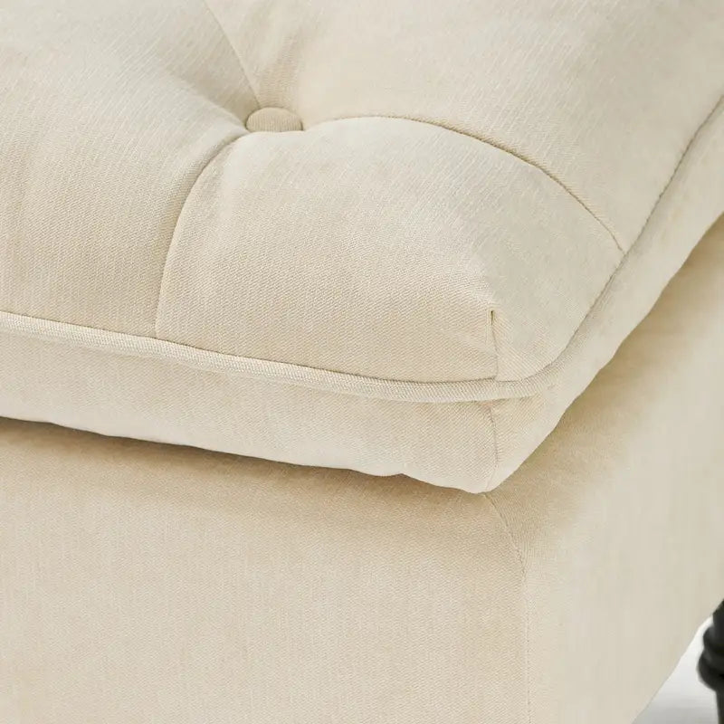 Jeremy Modern Tufted Fabric Pillow Top Ottoman by Christopher Knight Home