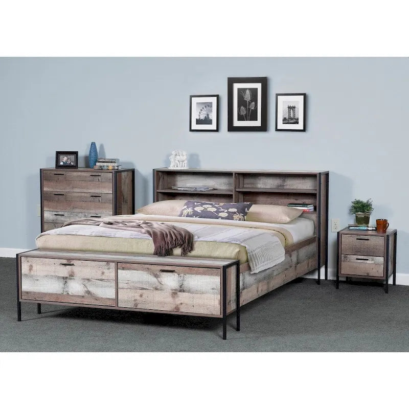 Carbon Loft Navid 4-drawer Chest with Metal Frame and Legs