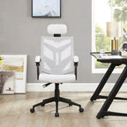 Adjustable Office Chair with Headrest Ergonomic Desk Chair High Back Mesh Office Chairs with Lumbar Support with Wheels