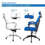 Adjustable Office Chair with Headrest Ergonomic Desk Chair High Back Mesh Office Chairs with Lumbar Support with Wheels