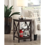 Convenience Concepts Oxford End Table with Shelves