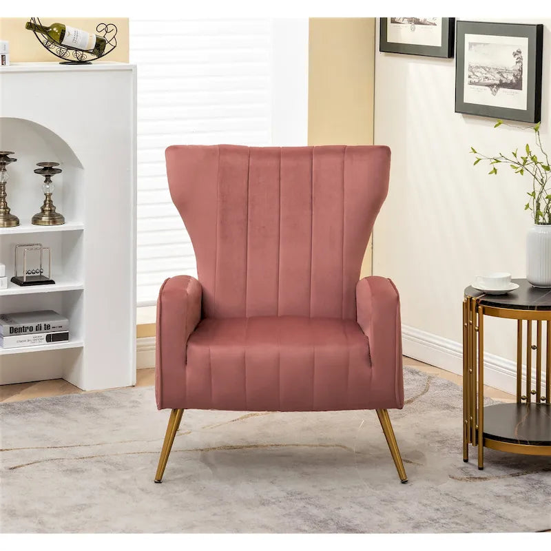 Kaleigh 27.6W Velvet Square Arm Sofa Chair