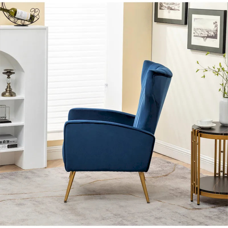 Kaleigh 27.6W Velvet Square Arm Sofa Chair