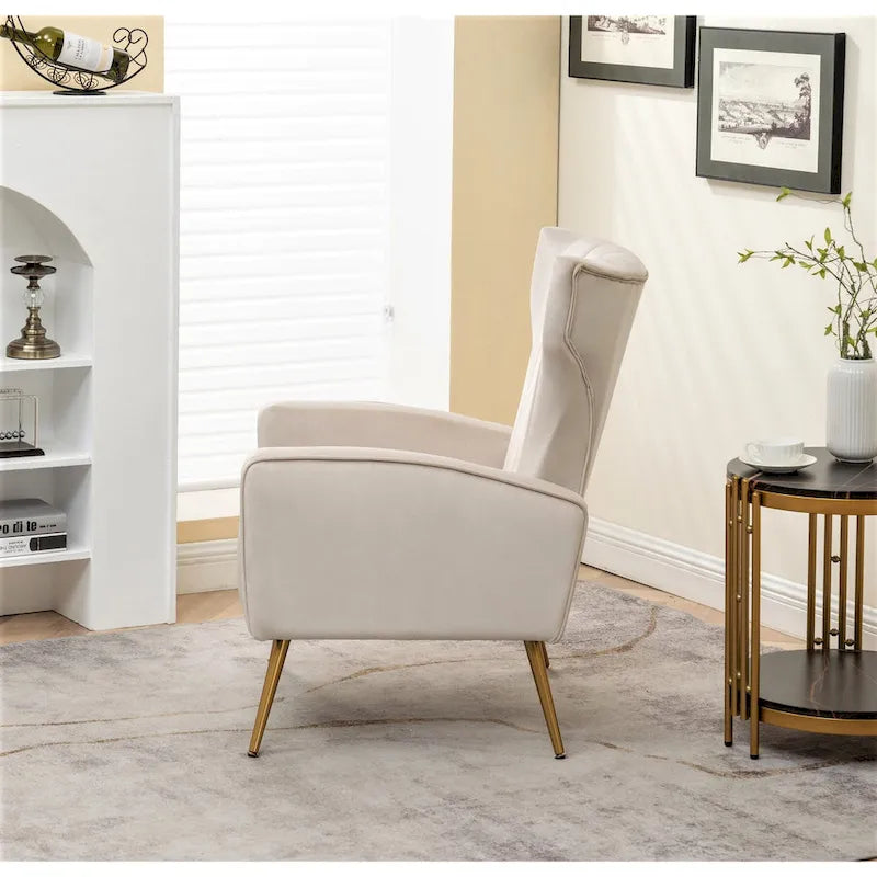 Kaleigh 27.6W Velvet Square Arm Sofa Chair