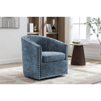 Porthos Home Wesa Swivel Fabric Upholstered Barrel Accent Chair