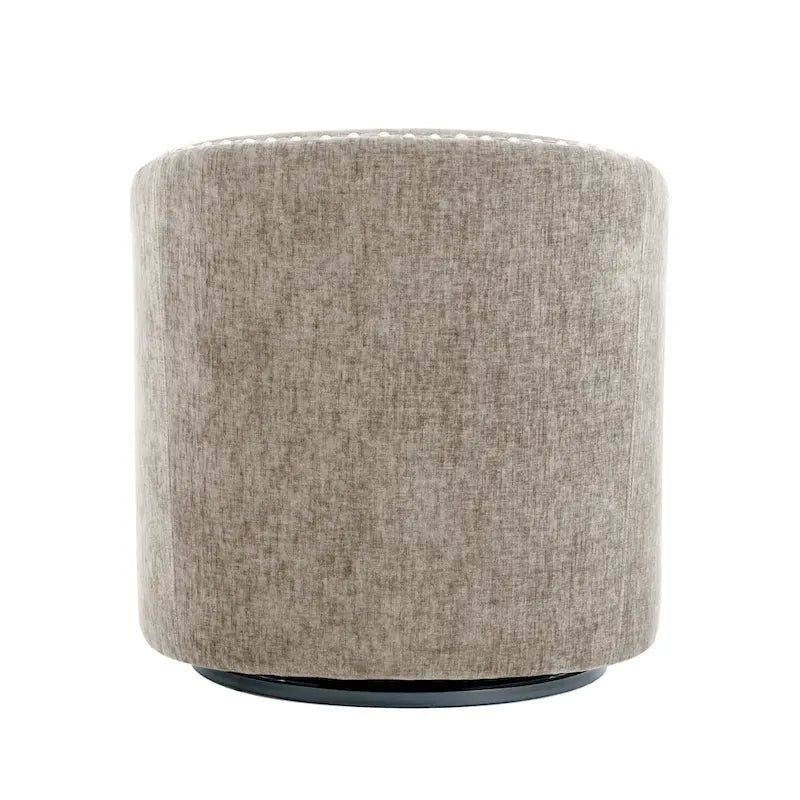 Porthos Home Wesa Swivel Fabric Upholstered Barrel Accent Chair