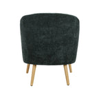 Porthos Home Quilla Corduroy Accent Barrel Chair with Rubberwood Legs
