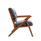 Porthos Home Earla Tufted Fabric Accent Chair with Wooden Legs and Armrests