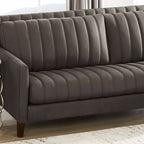 Hydeline Ennis Top Grain Leather Sofa and Chair Set - Sofa, Chair