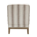 Rinaldo Farmhouse Polyester Armchair with Solid Wood Legs Set of 2 by HULALA HOME