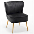Sauter 23.2 Wide Mid-Century Modern Microfiber Accent Chair with Metal Leg