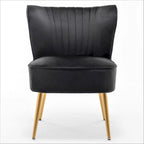 Sauter 23.2 Wide Mid-Century Modern Microfiber Accent Chair with Metal Leg