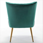Sauter 23.2 Wide Mid-Century Modern Microfiber Accent Chair with Metal Leg