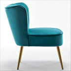 Sauter 23.2 Wide Mid-Century Modern Microfiber Accent Chair with Metal Leg