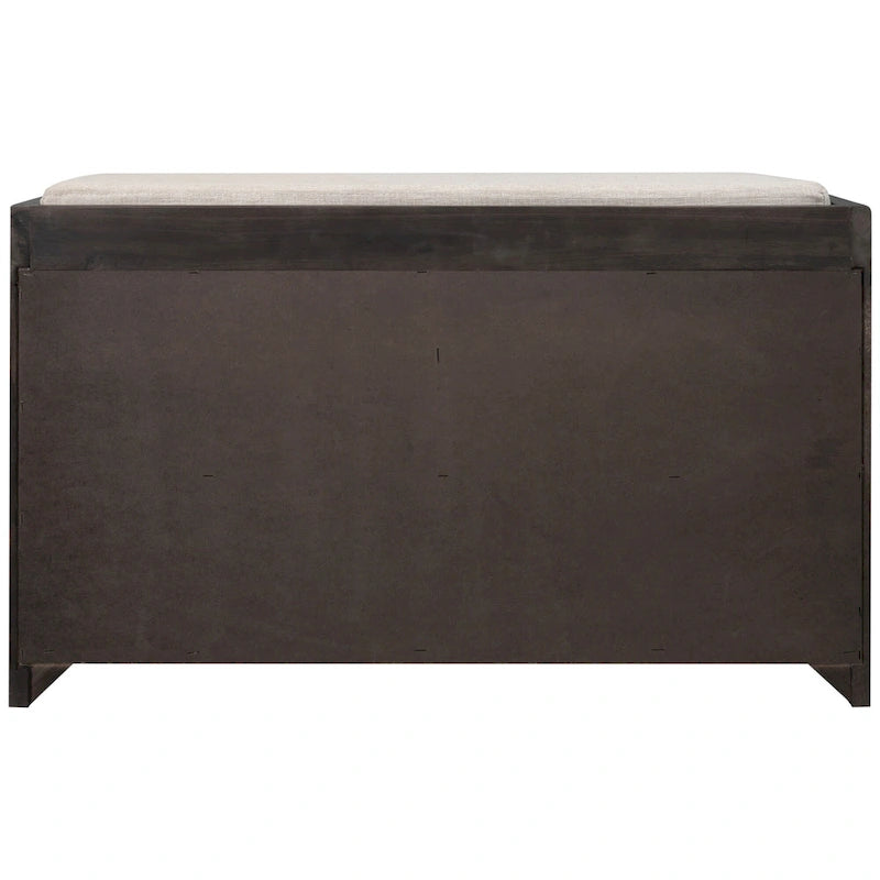 Fully Assembled Shoe Bench with Removable Cushion