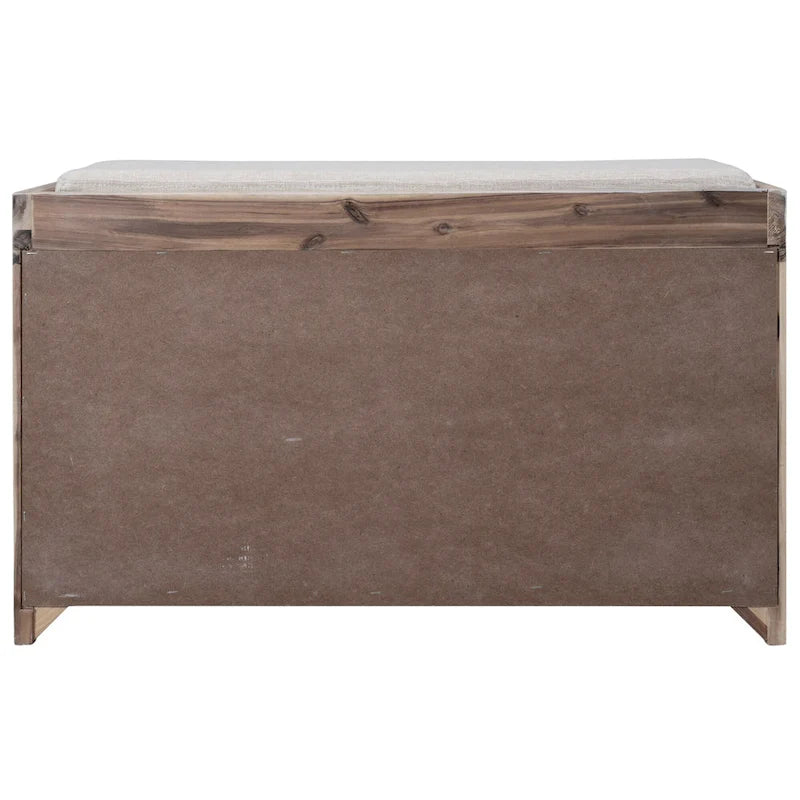 Fully Assembled Shoe Bench with Removable Cushion