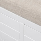 Fully Assembled Shoe Bench with Removable Cushion