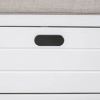 Fully Assembled Shoe Bench with Removable Cushion