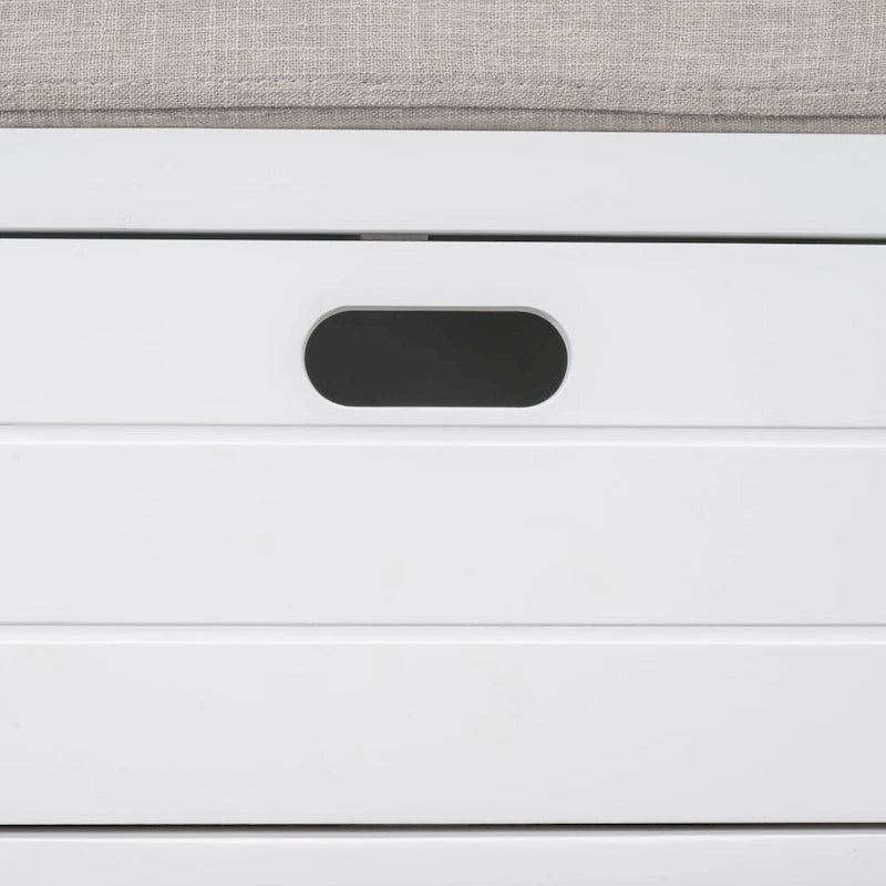 Fully Assembled Shoe Bench with Removable Cushion