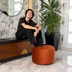 Belgique Velvety Indoor Pouf by Gouchee Home
