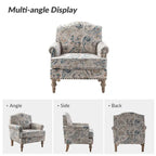 Yahweh Farmhouse Nailhead Armchair with Rolled Arms by HULALA HOME(Set of 2)