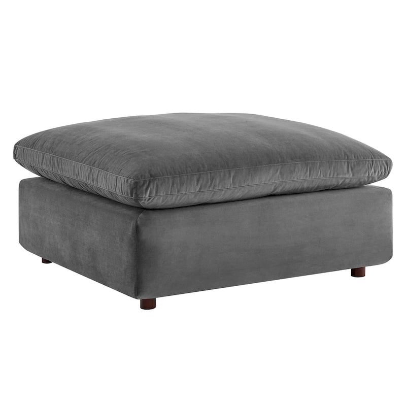 Commix Down Filled Overstuffed Velvet 7-Piece Sectional Sofa