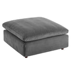 Commix Down Filled Overstuffed Velvet 7-Piece Sectional Sofa