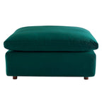Commix Down Filled Overstuffed Velvet 7-Piece Sectional Sofa