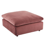 Commix Down Filled Overstuffed Velvet 7-Piece Sectional Sofa