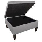 MJL Furniture Madison Squared Upholstered Welted Oversized Ottoman