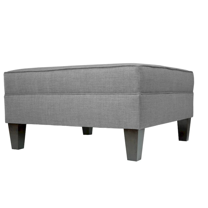 MJL Furniture Madison Squared Upholstered Welted Oversized Ottoman
