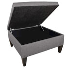 MJL Furniture Madison Squared Upholstered Welted Oversized Ottoman