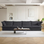 Velvet Sectional Sofa Modern Upholstered Couch Sofa for Living Room