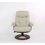 Fjords Muldal Leather Recliner and Ottoman