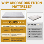 DoCred Roll Up Floor Japanese Mattress Futon with storage bag