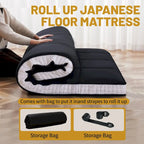 DoCred Roll Up Floor Japanese Mattress Futon with storage bag